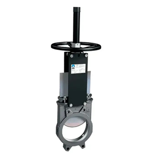 Stainless steel knife gate valve CMO A-02-HW-M DN 80, metal-to-metal seat